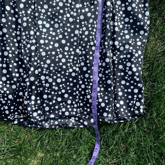 Vintage 90s Y2K Le Chateau Polka Dot Halter Dress - Picture 14 of 14